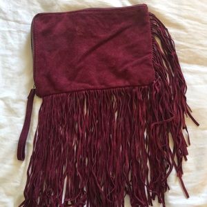 Zara fringe bag/clutch